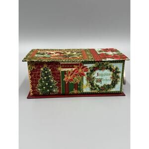 Punch Studio Decorative Music Box Wind Up Plays We Wish You A Merry Christmas